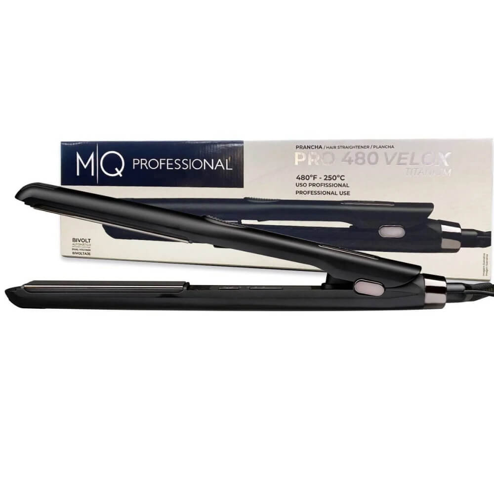 Pro 480 Velox Titanium Hair Straightener by MQ professional Hair Straightener for Hair Straightening, highlighted packaging