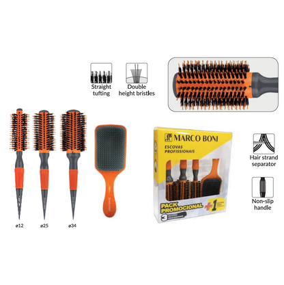 Professional Set 6212 by Marco Boni professional Brush for Brush, highlighted packaging
