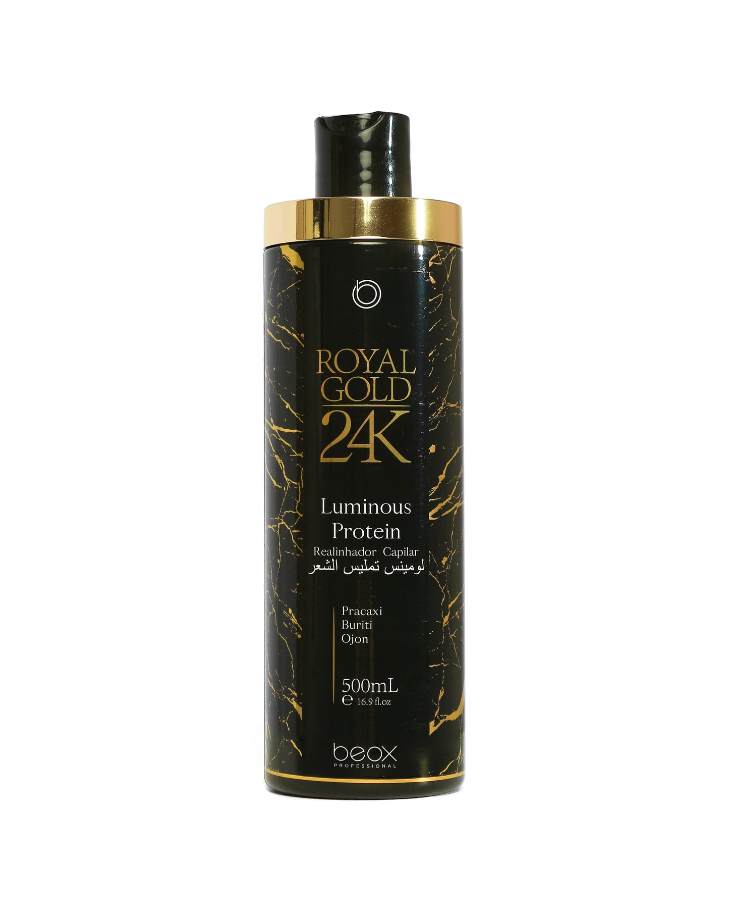 Royal Gold 24K Luminous Straightener by Beox professional Hair Straightening Treatment for Hair Straightening, highlighted packaging