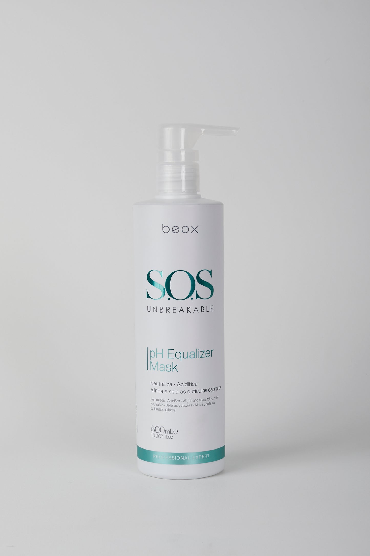SOS PH Equalizer Mask by Beox professional Hair Mask for Recovery, highlighted packaging