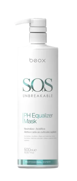 SOS PH Equalizer Mask by Beox professional Hair Mask for Recovery, highlighted packaging