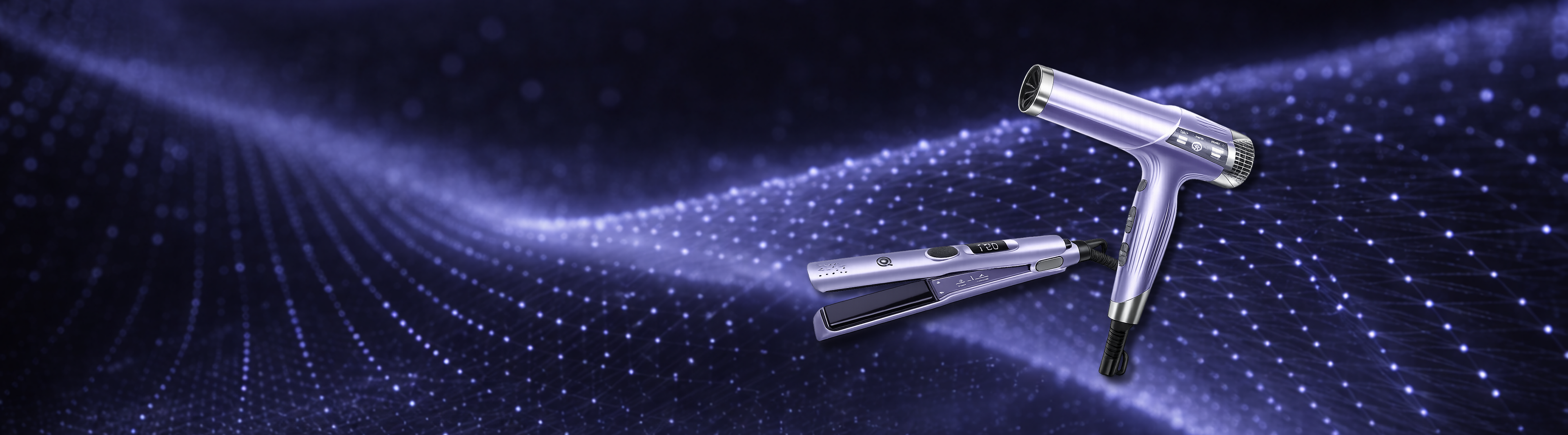 STQ Professional Hair Dryer and Iron with OXY Technology