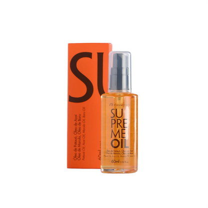 Supreme Oil by Fit Cosmetics professional Hair Oil, Finisher for Hair Treatment, highlighted packaging