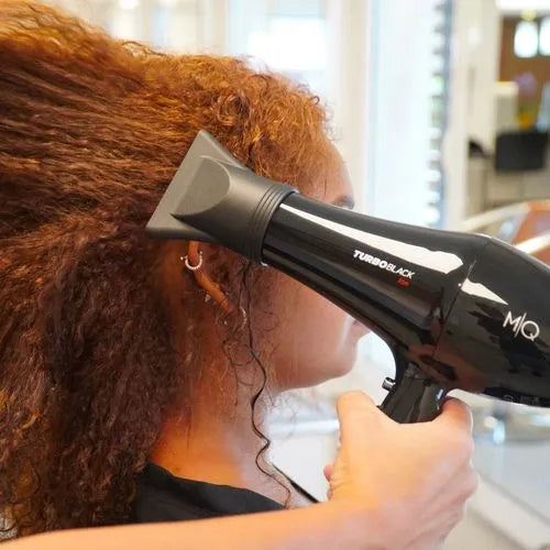 Professional Turbo Black Ion Hair Dryer 2500W by MQ professional Hair Dryer for Hair Drying, highlighted packaging