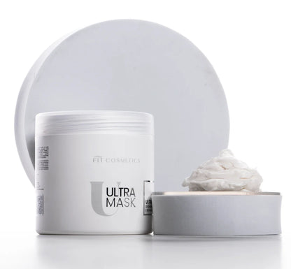 Ultra Mask by Fit Cosmetics professional Hair Mask for Nutrition, Hydration, highlighted packaging