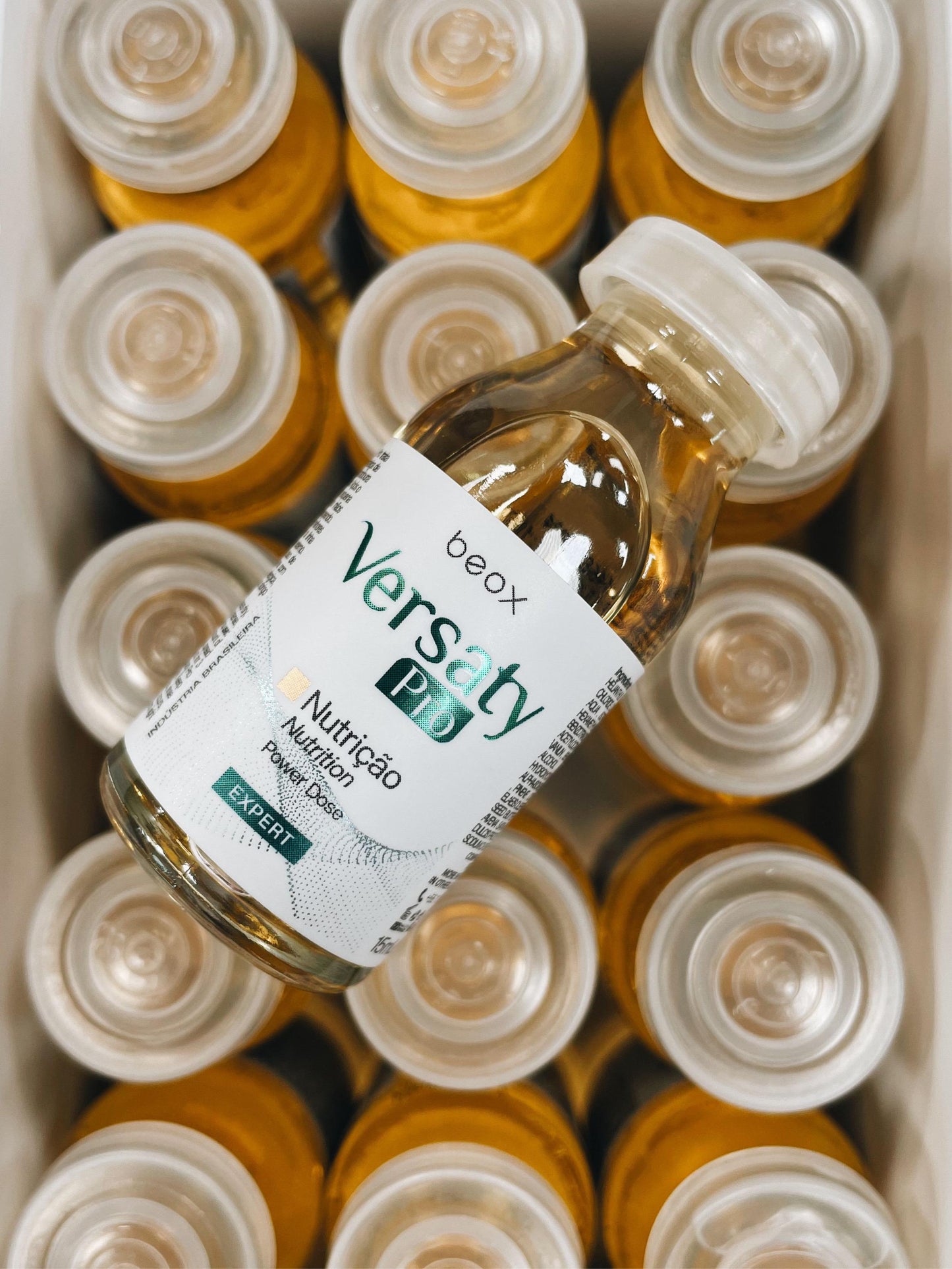 Versaty Pro Hair Schedule Ampoules by Beox professional Hair Mask for Nutrition, Hydration, Reconstruction, highlighted packaging