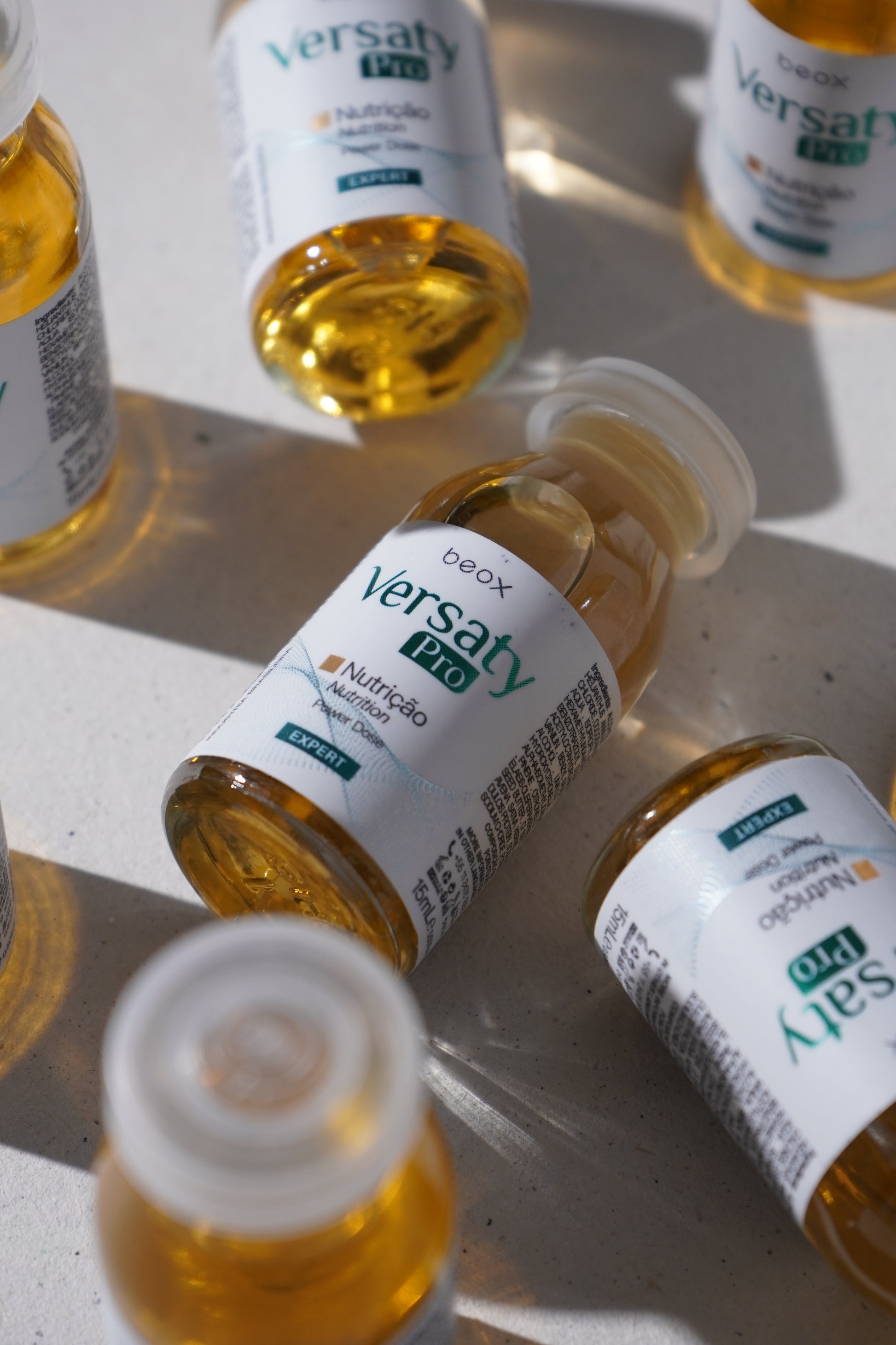 Versaty Pro Hair Schedule Ampoules by Beox professional Hair Mask for Nutrition, Hydration, Reconstruction, highlighted packaging