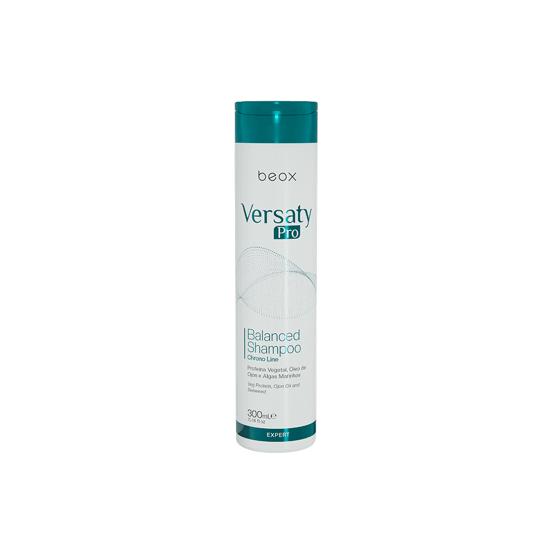 Versaty Pro Home Care Shampoo by Beox professional Shampoo for Hydration, Reconstruction, highlighted packaging